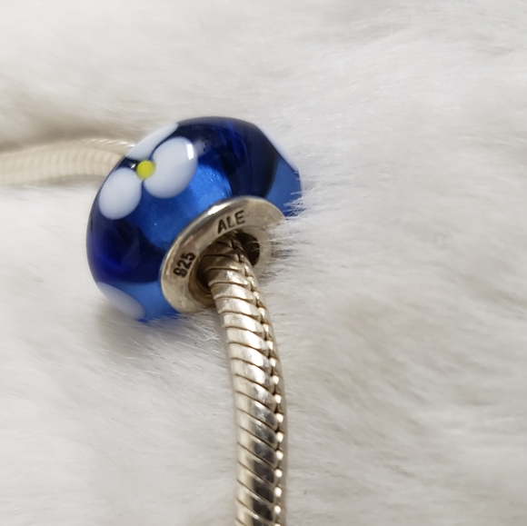 Pandora 11 spacer charm necklace 925 silver - Picture 9 of 13